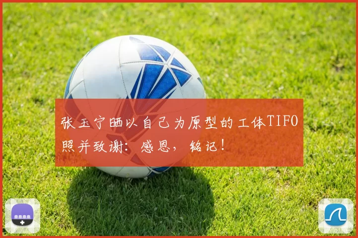 张玉宁晒以自己为原型的工体TIFO照并致谢:感恩,铭记!