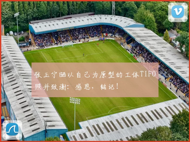 张玉宁晒以自己为原型的工体TIFO照并致谢：感恩，铭记！